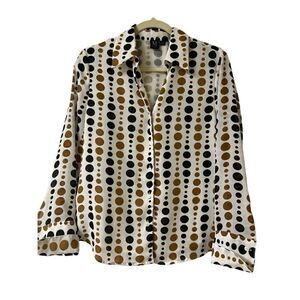 Milano blouse polka dot  pattern size M